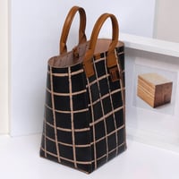 Image 4 of Grid ochre Hand-held Tote