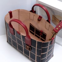 Image 4 of Grid cherry Two-way Tote medium