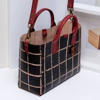 Image 5 of Grid cherry Two-way Tote medium