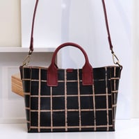 Image 3 of Grid cherry Two-way Tote medium