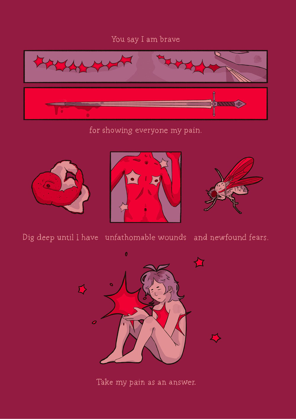 Image of Take my pain - comic