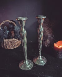 Image 3 of Sterling silver candle sticks