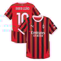Image 1 of AC Milan Home 2024/25 Rafa Leao 10 Authentic Player Shirt