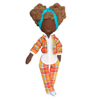 Image 1 of Roxy Handmade Linen Doll (PREORDER ITEM-SHIP DATE ON OR BEFORE DECEMBER 9, 2024)