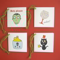 Image 1 of Folded Bottle Tags - Pick 6