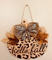 Image 4 of hello fall leopard print