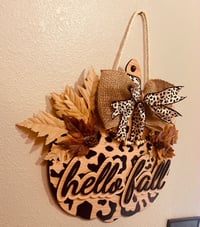Image 3 of hello fall leopard print