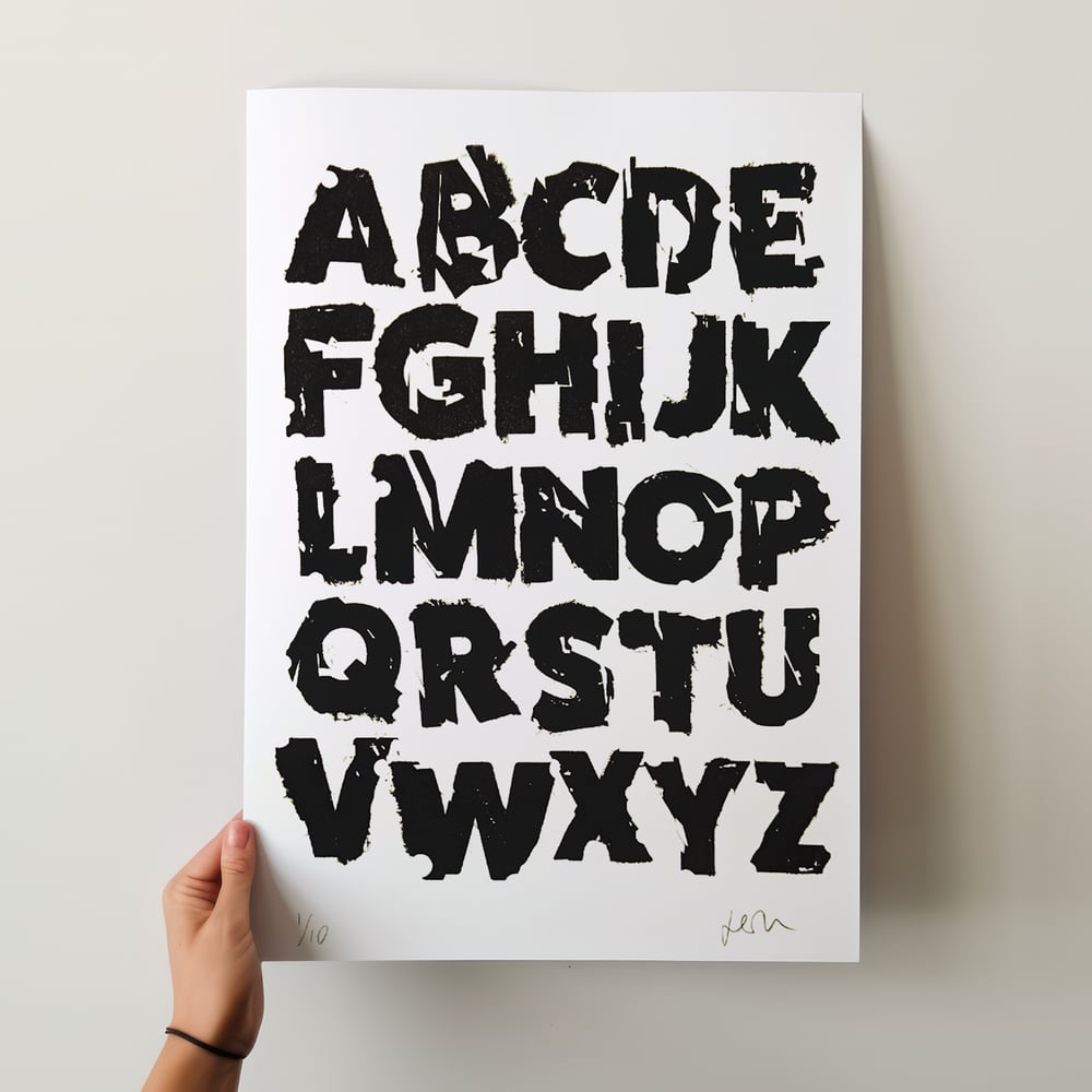 RANDO TYPO Screen Print LTD ED of 10