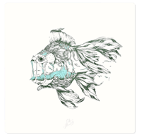 Image 1 of Fish Fish - réhaussé, 50x50cm