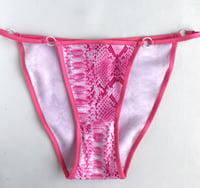 Image 4 of The LILITH knickers in hot pink snake print