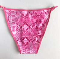 Image 2 of The LILITH knickers in hot pink snake print