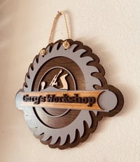 Image 3 of saw blade workshop sign