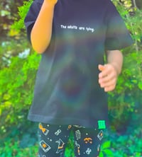 Image 1 of Mini "The adults are lying." Tee