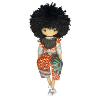 Image 1 of Mika Handmade Linen Doll (PREORDER ITEM-SHIP DATE ON OR BEFORE DECEMBER 9, 2024)