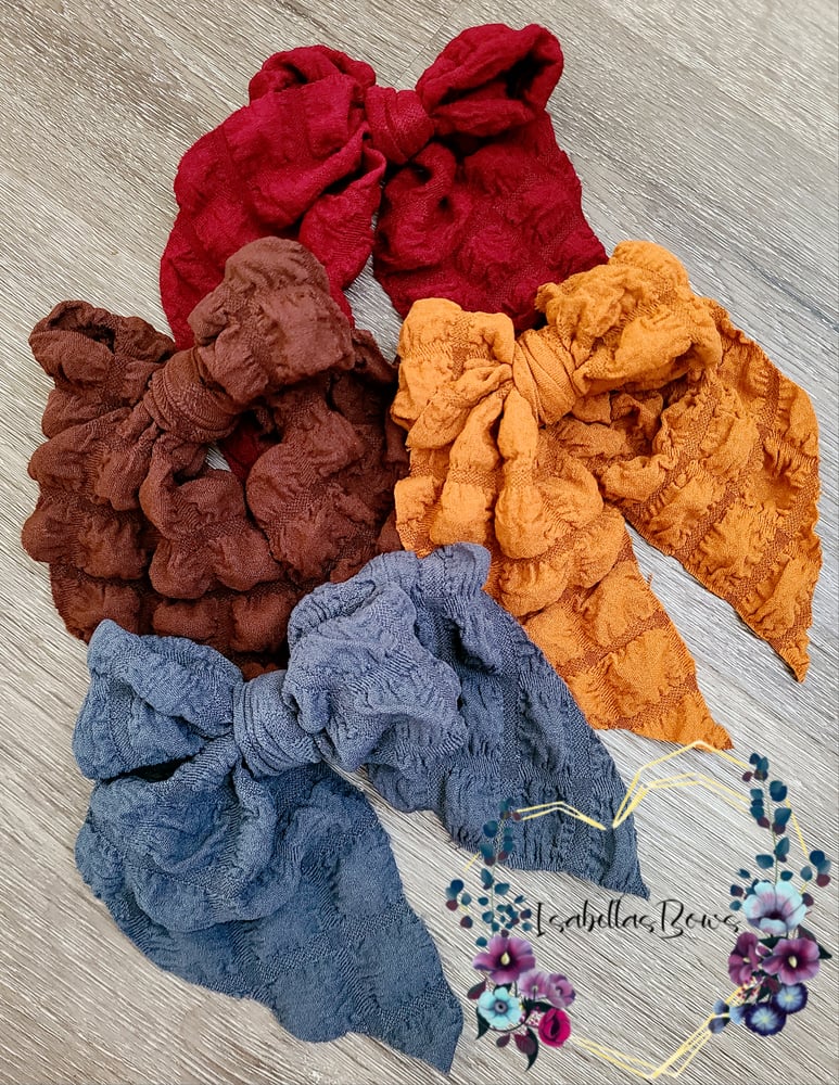 Image of Fall Popcorn  Bows 