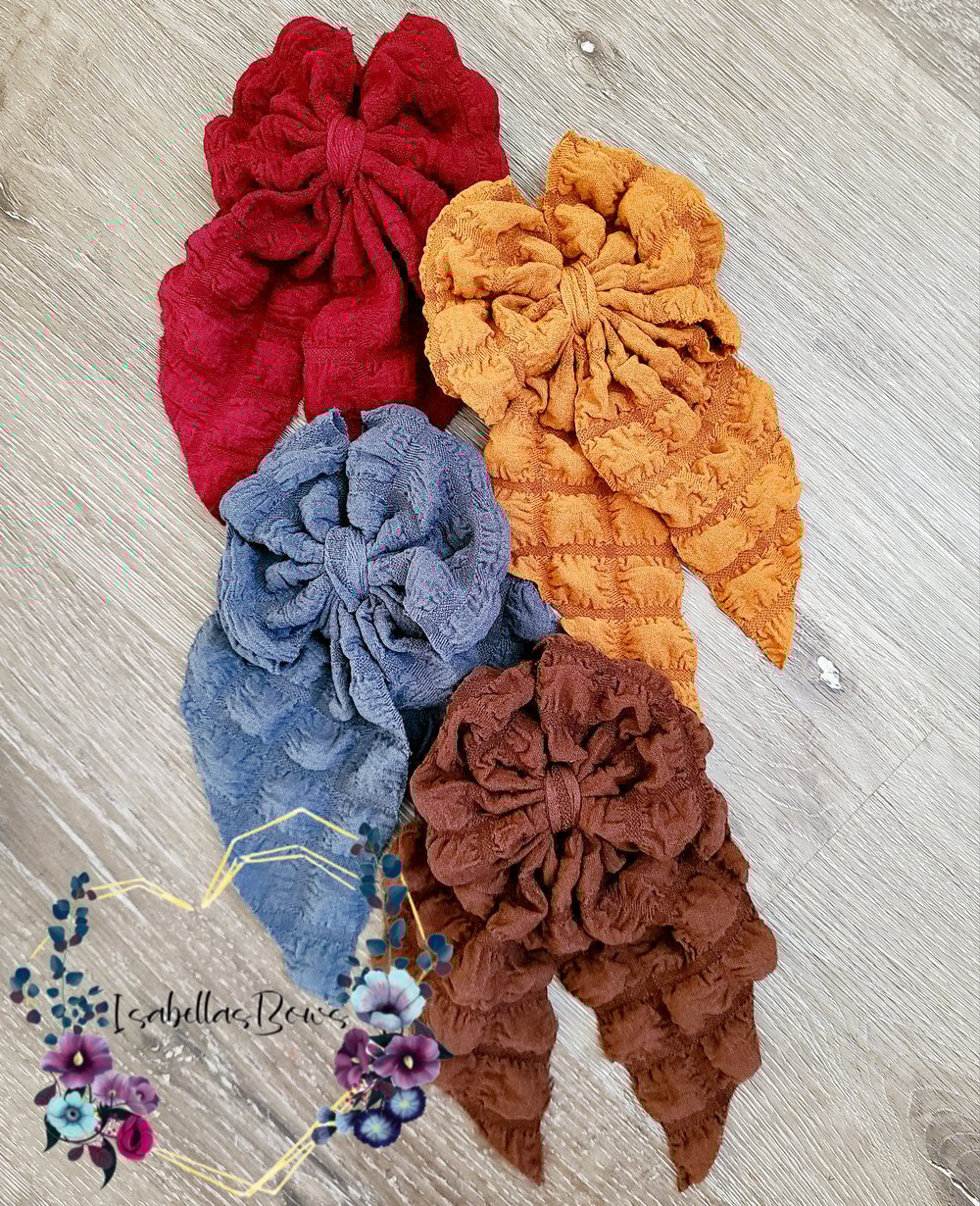Image of Fall Popcorn  Bows 