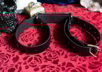 Image 1 of Hand Dyed Black Leather Hobble Belt