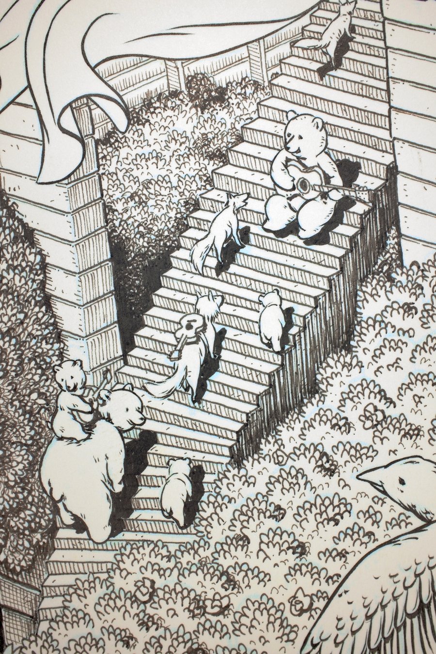 Image of Original Ink Drawing - DMB Cincy 2016