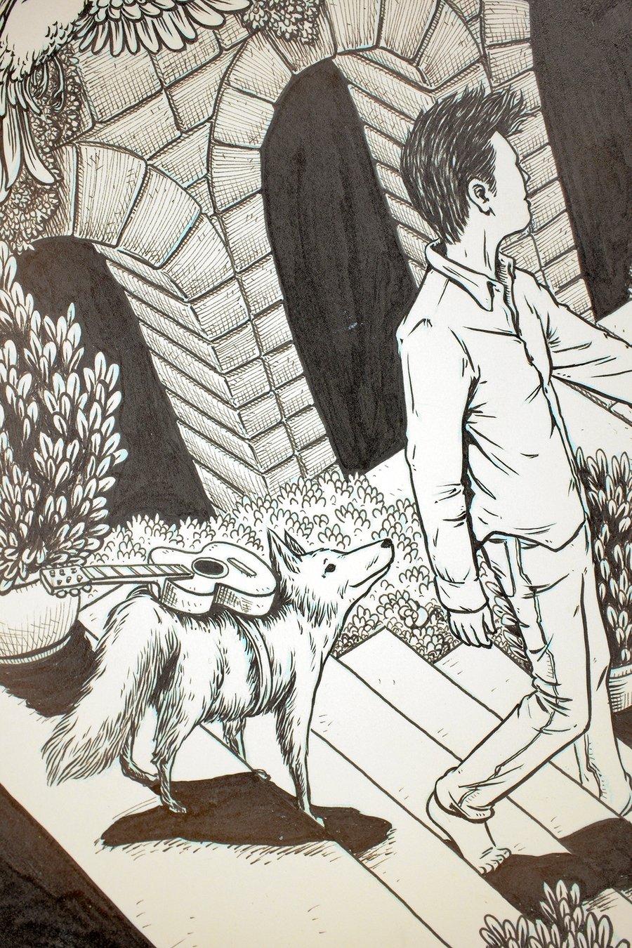 Image of Original Ink Drawing - DMB Cincy 2016