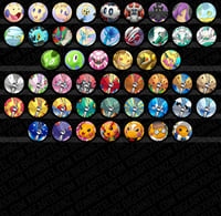 Image 3 of Shiny Kalos/Gen 6 Pinback Buttons