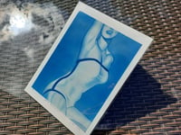 Image 2 of "White Bathing Suit" Cyanotype Print