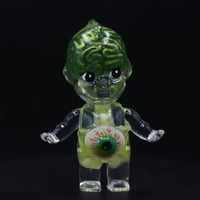Image 2 of Green Metallic Brain and Eyeball Belly Glow in the Dark Anatomy 3 in Double Cast Kilos Kewtie Figure