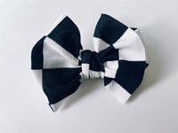 Classic Bow | Black + White Check