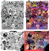 9 x 12 Large B/W Commission and Archival Color Print.