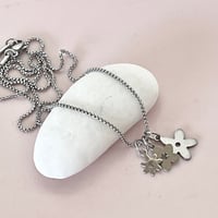 Image 1 of Three Flower Stainless Steel Chain