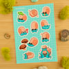 Helix Fossil Sticker Sheet