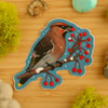 Bohemian Waxwing Sticker