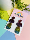 RAINBOW GLITZ - 3 TIER STATEMENT DANGLES