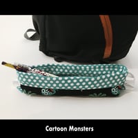 Image 1 of Pencil Pouch - Cartoon Monsters