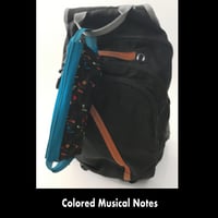 Image 2 of Pencil Pouch - Colored Musical Notes