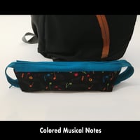 Image 3 of Pencil Pouch - Colored Musical Notes