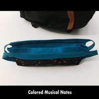 Image 4 of Pencil Pouch - Colored Musical Notes