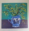 Forsythia in a Delft Jug - misprint 