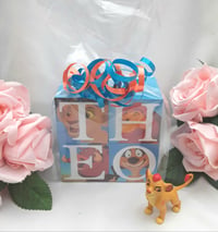 Image 8 of Lion King Inspired Wood Name Blocks, lion king centrepiece, lion king room decor