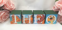 Image 9 of Lion King Inspired Wood Name Blocks, lion king centrepiece, lion king room decor