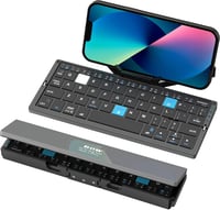 Portable Keyboard Support 3 devices Rechargeable Folding Mini Keyboard 