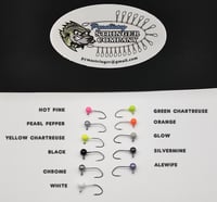 Image 2 of 1/64 oz. Round Ball Jig Painted 50 pk