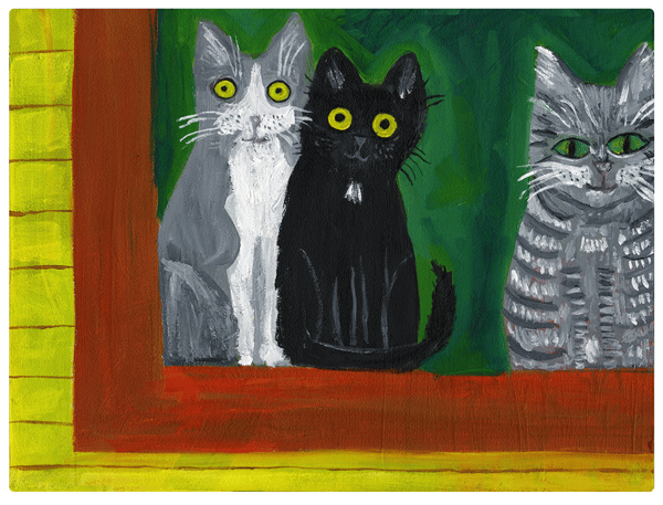 Image of Watching  Birds. limited edition print.