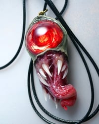 Image 9 of Twisted tongue pendant, Red Eye, ooak