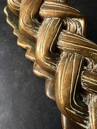 Image 6 of Pair of Door Handles in the form of a Woman's Face with Braided Hair