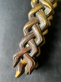 Image 7 of Pair of Door Handles in the form of a Woman's Face with Braided Hair