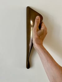 Image 2 of Pair of Long Bronze Door Handles, 20th Century