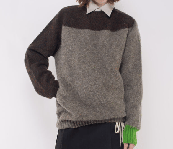 Image of La Fetiche Color Blocked Shetland Sweater (Unisex)