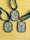 Folk floral no. 106 locket