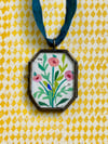 Folk floral no. 106 locket