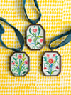 Folk floral no. 108 locket